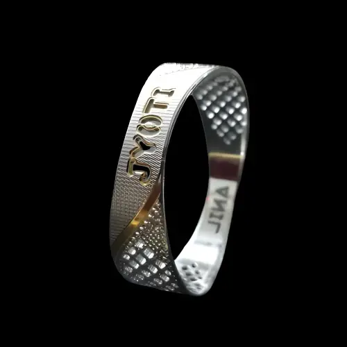 Customised Silver Kada | Gift For Her | Gift For Girls Silver