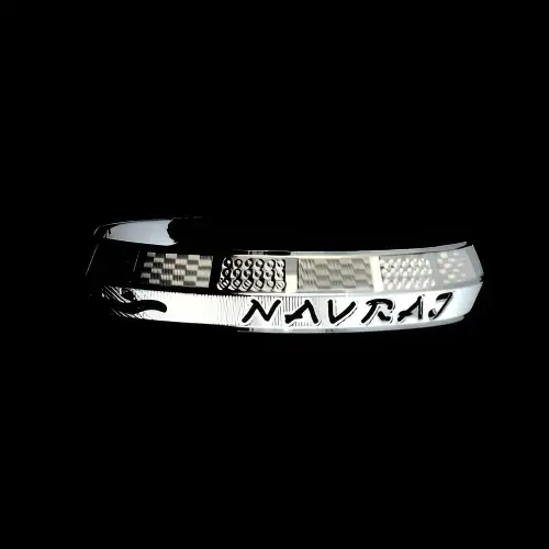 Customized Kada | Silver Kada | Gift For Men